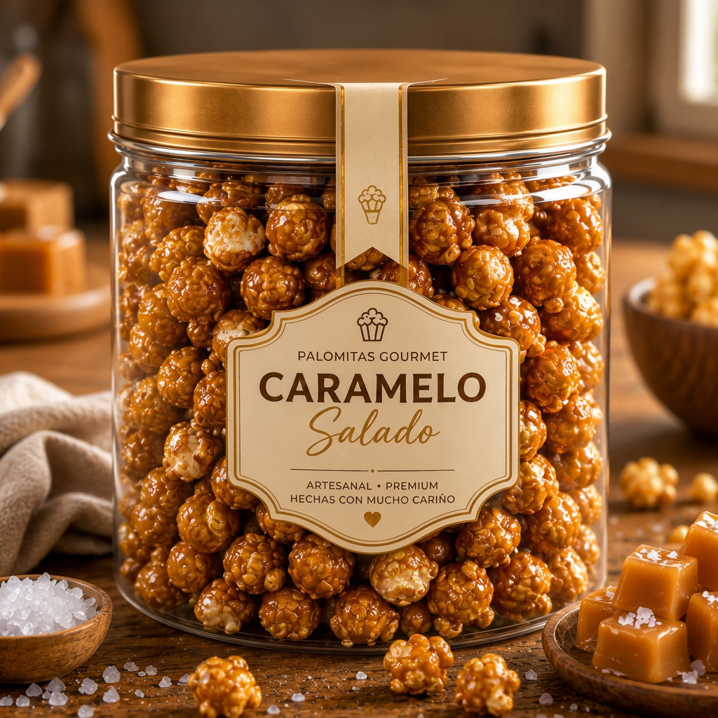 Palomitas gourmet sabor Caramelo Salado