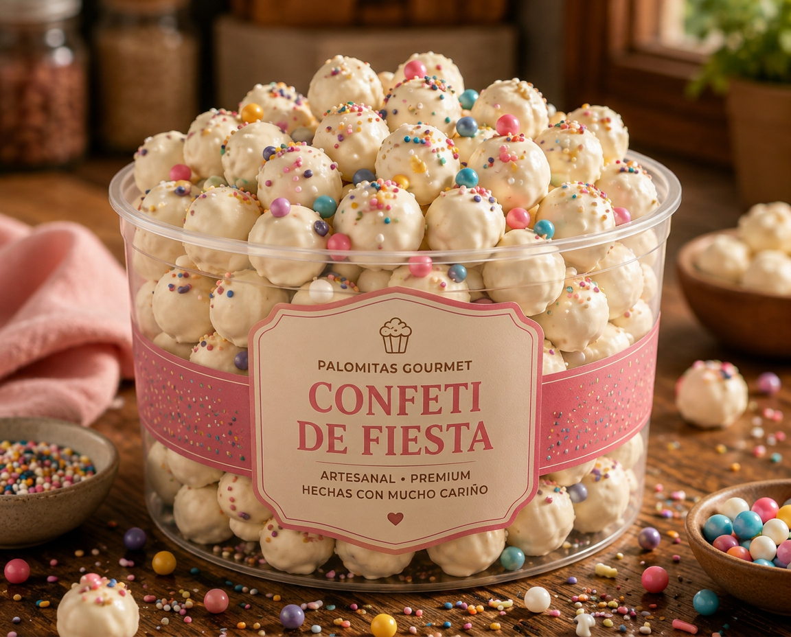 Palomitas gourmet sabor Confeti de Fiesta